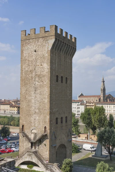 Torre San Niccolo a Florence panoráma, Itálie — Stock fotografie