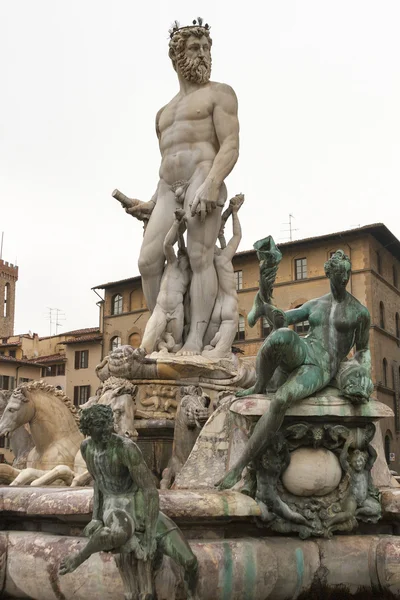 Statue of Neptune in Florence, closeup — Stock Photo, Image