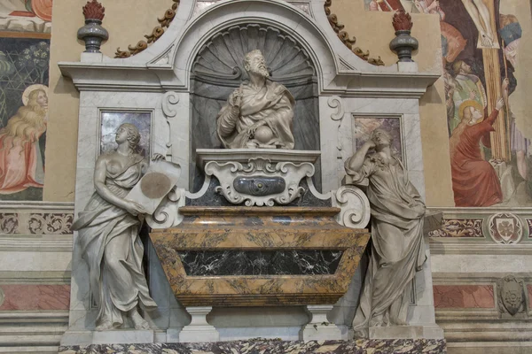 Гробница Галилео Галилея в базилике Санта-Кроче, Флоренция — стоковое фото