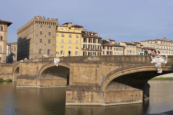 Santa Trinita bridge over Arno River in Florence — Stock Photo, Image