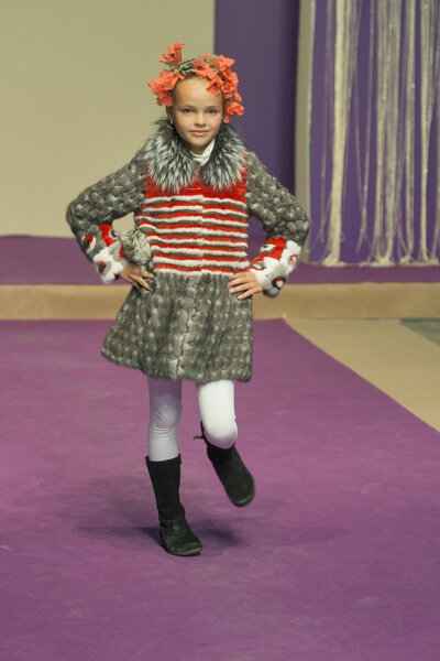Little girl model at Kyiv Fashion 2014