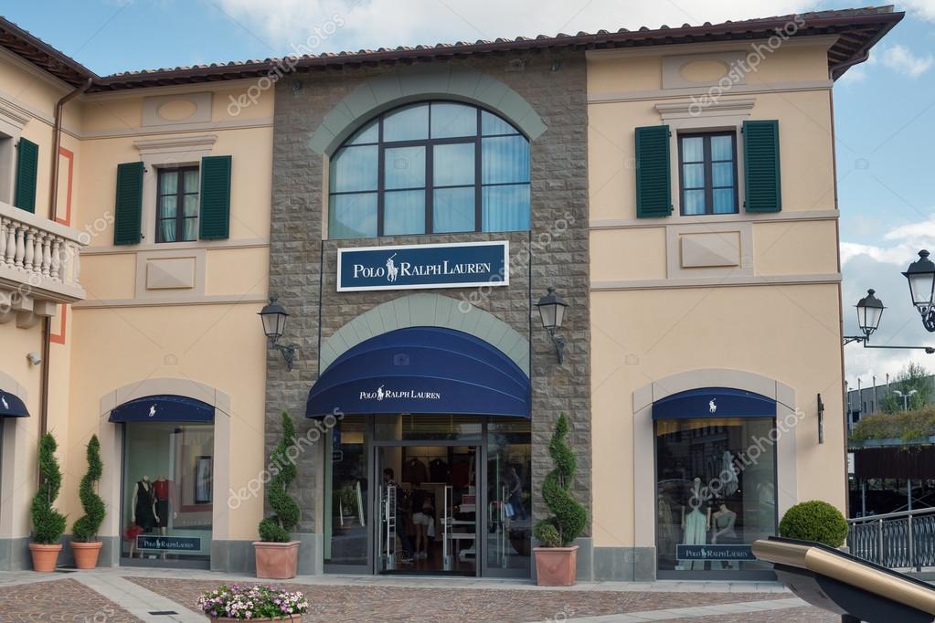 MUGELLO, ITALY - SEPTEMBER 11, 2014: People visit Polo Ralph Lauren store in McArthurGlen Designer Outlet Barberino near Florence. Ralph Lauren was founded in 1967 and headquartered in New York City.
