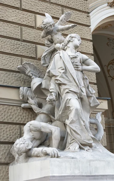 Statue d'Odessa opéra théâtre — Photo