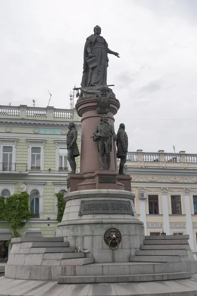 Monument till kejsarinnan Katarina stort i Odessa, Ukraine — Stockfoto