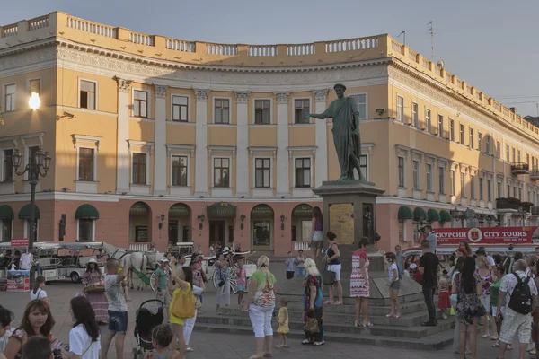 Odessa, Ukrayna 'daki Duke de Richelieu Anıtı — Stok fotoğraf