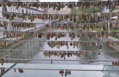 Love locks in Ljubljana