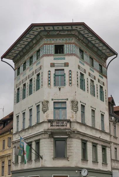 Hauptman house in Ljubljana, Slovenia. — Stok fotoğraf