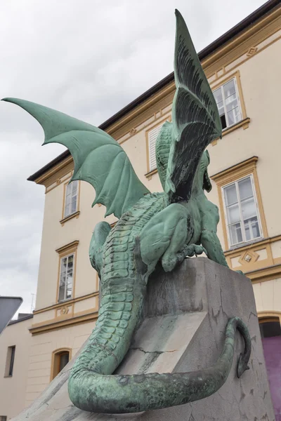 Dragon bridge in Ljubljana, Slovenia — Stock Photo, Image