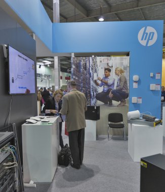 Hewlett-Packard şirket Cee 2015 standında, Ukrayna'da en büyük elektronik ticaret fuarı