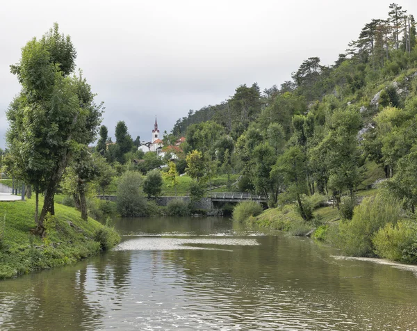 Río Pivka en Postojna, Eslovenia . —  Fotos de Stock