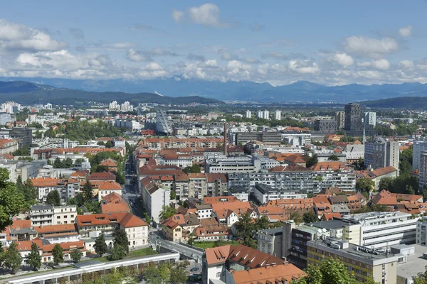 Panoráma města Ljubljana, Slovinsko — Stock fotografie