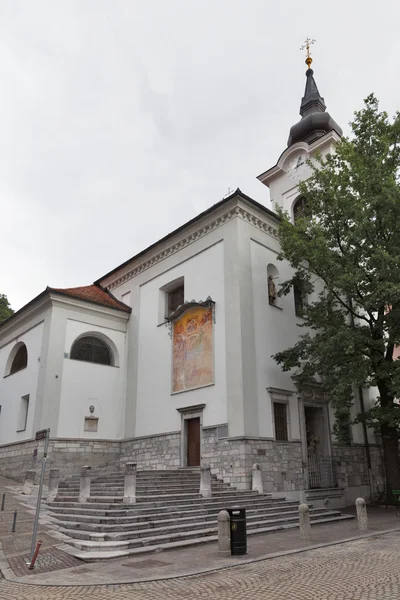 St. James Church in Ljubljana — Stock Photo, Image