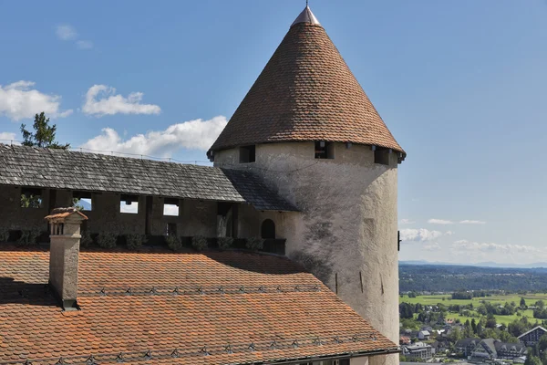 Башта Bled Castle, Словенія — стокове фото