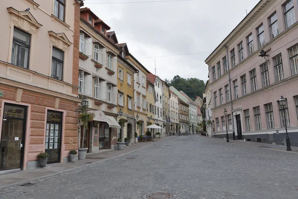 Lublana Gornji wąskiej uliczce w Słowenii — Zdjęcie stockowe