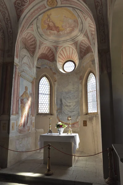 Interior da capela em Bled Castle . — Fotografia de Stock