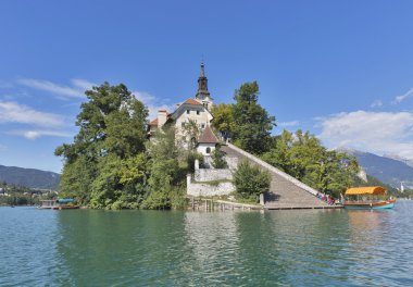 Varsayım Meryem Kilisesi lake Bled Adası