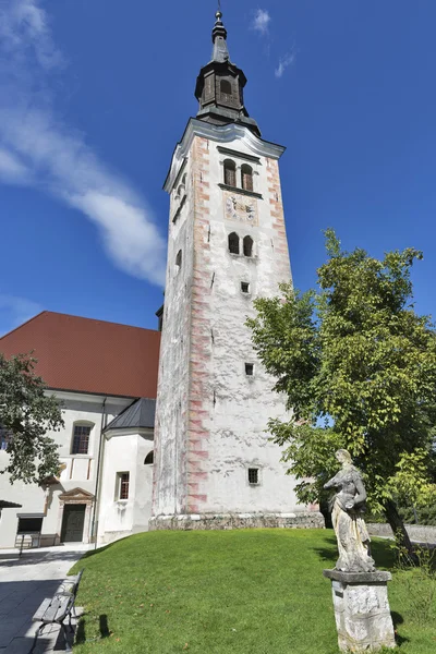 Iglesia Asunción de María en el lago Bled isla —  Fotos de Stock
