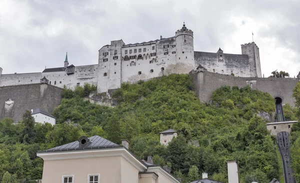 城堡，萨尔茨堡州，奥地利的萨尔茨堡城市风光 — 图库照片