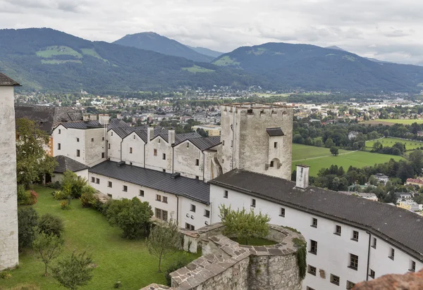 Linnoitus Hohensalzburg Salzburgissa, Itävallassa. — kuvapankkivalokuva