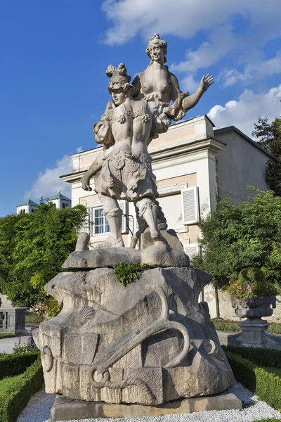 Mirabell trädgården staty i Salzburg, Österrike — Stockfoto