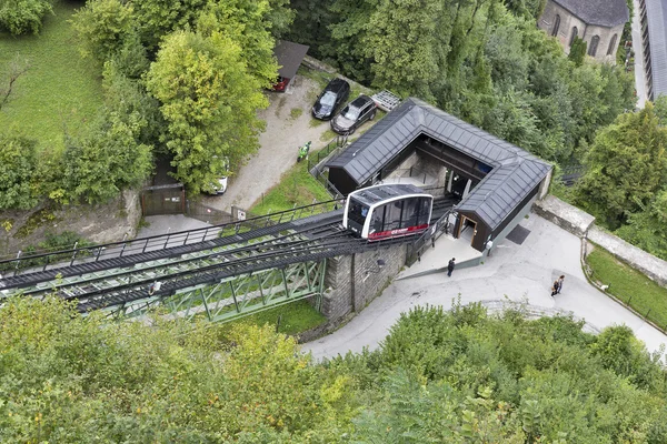 Téléphérique funiculaire à Salzbourg, Autriche — Photo