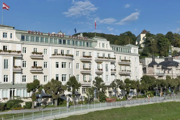 Luxury Hotel Sacher em Salzburgo, Áustria . — Fotografia de Stock