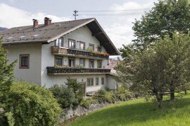 Avusturya'da tipik Alp mimarisi