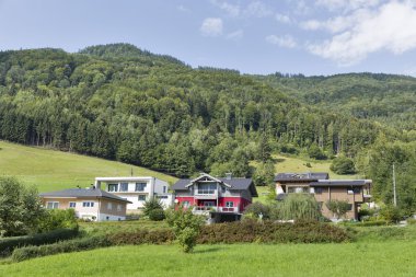 Avusturya Alpleri'nde konut evleri