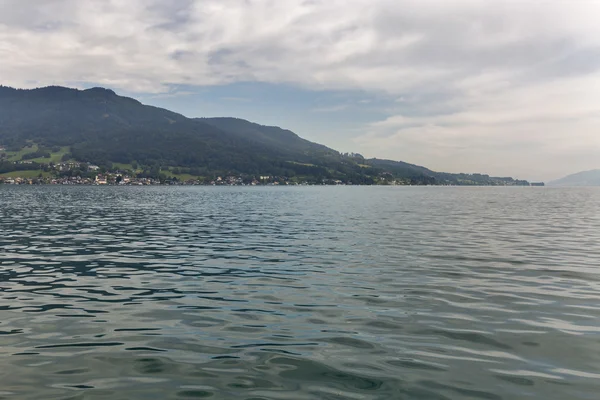 View over lake Attersee in Austrian Alps — Stock Photo, Image