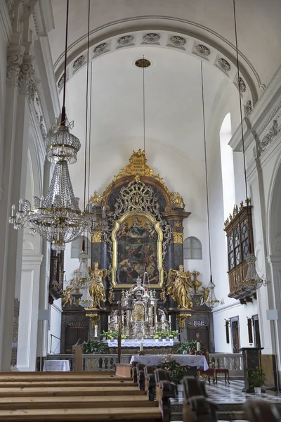 Interiér kostela který je ústředním bodem v Graz, Rakousko — Stock fotografie