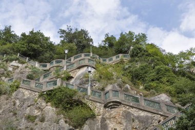 Schlossberg veya Castle Hill dağ Graz, Avusturya