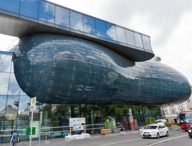 Kunsthaus, an exhibition center for contemporary art in Graz, Austria.
