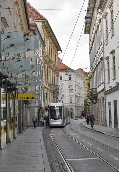 Sackstrasse street in Graz, Austria — 스톡 사진