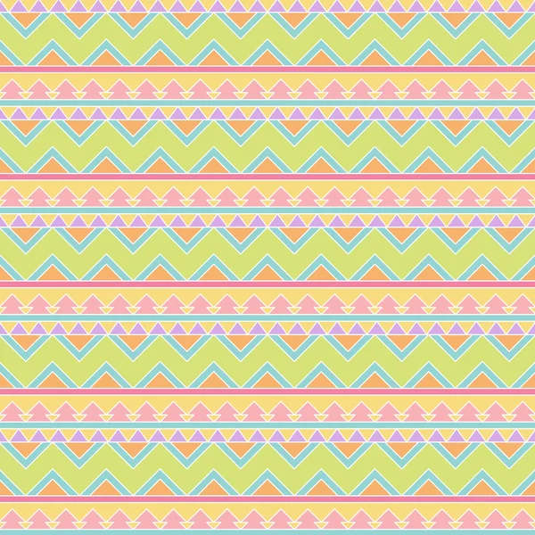 Fondo de vectores sin costura inclinable en estilo tribal pastel — Vector de stock