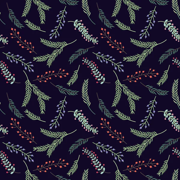 ベクトル イラスト - シームレスなタイル ヴィンテージ花柄背景パターン — ストックベクタ