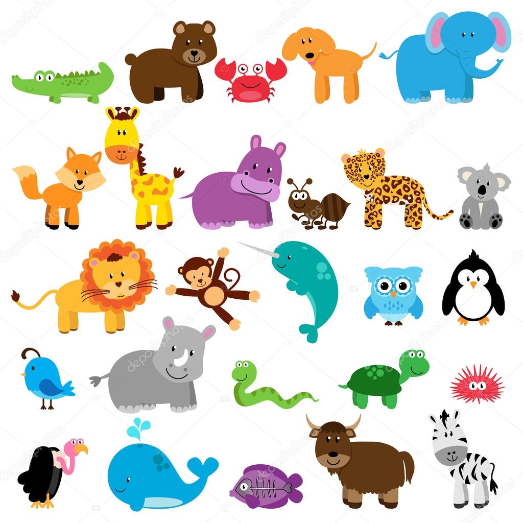 Vector Collection of Animals - One animal for each letter of the alphabet