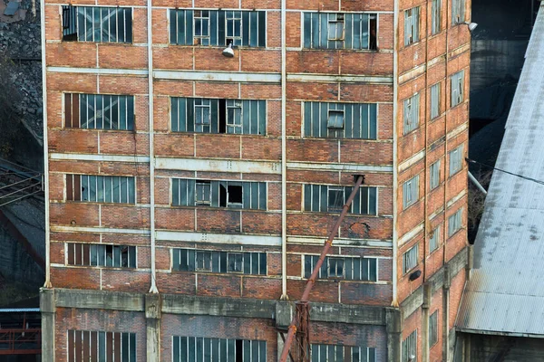 Detalle Del Antiguo Edificio Mina Carbón — Foto de Stock