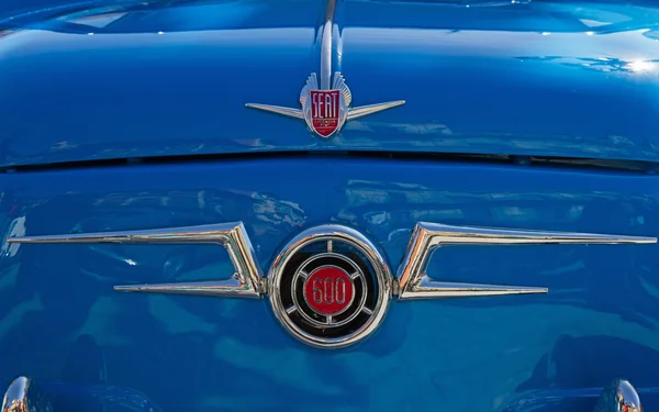 Front view of a Seat 600 car — Stock Photo, Image