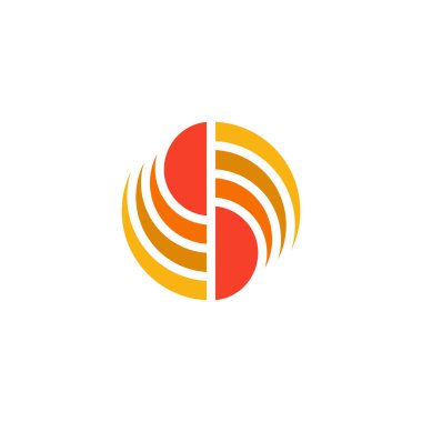 Soyut geometrik logo vektörü