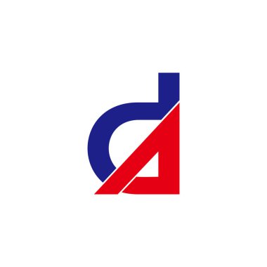 soyut harf ad hareketi renkli ok basit logo vektörü