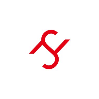 soyut harf sn basit bağlı geometrik çizgi logo vektörü