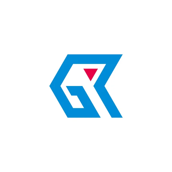 Abstrakter Buchstabe Dreieck Pfeil Geometrisches Logo Vektor — Stockvektor
