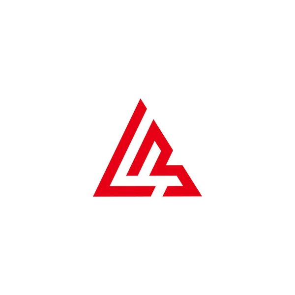 Absztrakt Betű Háromszög Geometriai Vonal Logó Vektor — Stock Vector
