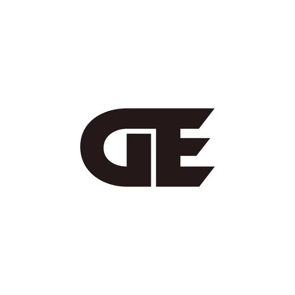 Wektor Litery Prosty Wektor Geometryczny Logo — Wektor stockowy