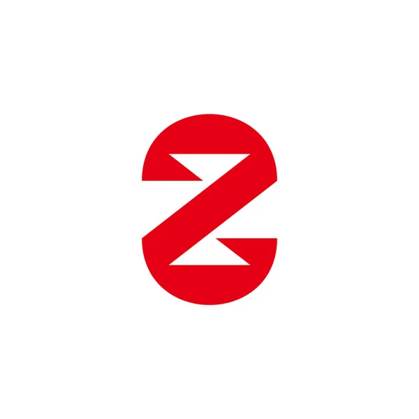 Letra Simples Desenho Geométrico Cruz Logotipo Vetor — Vetor de Stock