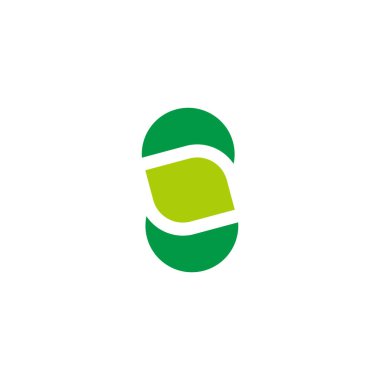 Yaprak soyut ok çember geri dönüşüm sembolü logo vektörü