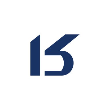 Kb harfi basit geometrik hareket tasarım logo vektörü