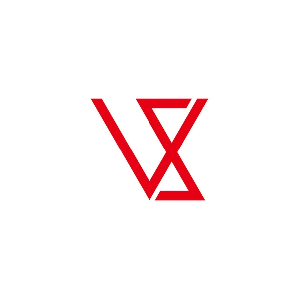 Harf Basit Bağlı Geometri Moda Logo Vektörü — Stok Vektör
