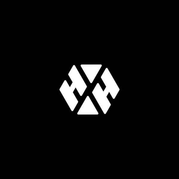 Lettera Triangoli Semplici Geometrico Semplice Logo Vettoriale — Vettoriale Stock