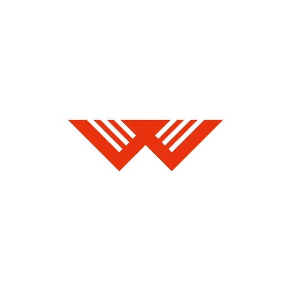 Letra Listras Linha Simples Logotipo Geométrico Vetor —  Vetores de Stock